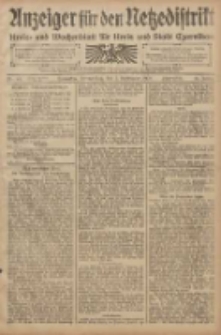 Anzeiger f&uuml;r den Netzedistrikt Kreis- und Wochenblatt f&uuml;r den Kreis und Stadt Czarnikau 1908.09.03 Jg.56 Nr107