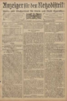 Anzeiger für den Netzedistrikt Kreis- und Wochenblatt für den Kreis und Stadt Czarnikau 1908.09.03 Jg.56 Nr107
