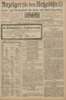 Anzeiger f&uuml;r den Netzedistrikt Kreis- und Wochenblatt f&uuml;r den Kreis und Stadt Czarnikau 1908.09.10 Jg.56 Nr110