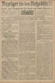 Anzeiger f&uuml;r den Netzedistrikt Kreis- und Wochenblatt f&uuml;r den Kreis und Stadt Czarnikau 1908.09.12 Jg.56 Nr111