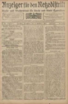 Anzeiger für den Netzedistrikt Kreis- und Wochenblatt für den Kreis und Stadt Czarnikau 1908.09.12 Jg.56 Nr111