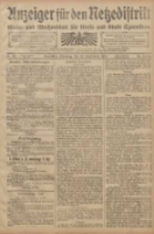 Anzeiger für den Netzedistrikt Kreis- und Wochenblatt für den Kreis und Stadt Czarnikau 1908.09.22 Jg.56 Nr115