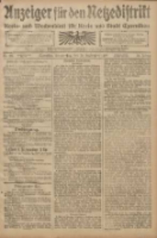 Anzeiger f&uuml;r den Netzedistrikt Kreis- und Wochenblatt f&uuml;r den Kreis und Stadt Czarnikau 1908.09.24 Jg.56 Nr116