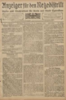 Anzeiger für den Netzedistrikt Kreis- und Wochenblatt für den Kreis und Stadt Czarnikau 1908.09.26 Jg.56 Nr117