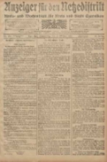 Anzeiger f&uuml;r den Netzedistrikt Kreis- und Wochenblatt f&uuml;r den Kreis und Stadt Czarnikau 1908.10.15 Jg.56 Nr125