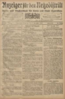 Anzeiger f&uuml;r den Netzedistrikt Kreis- und Wochenblatt f&uuml;r den Kreis und Stadt Czarnikau 1908.10.30 Jg.56 Nr132