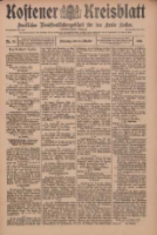 Kostener Kreisblatt: amtliches Ver&ouml;ffentlichungsblatt f&uuml;r den Kreis Kosten 1910.10.11 Jg.45 Nr121
