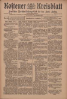 Kostener Kreisblatt: amtliches Veröffentlichungsblatt für den Kreis Kosten 1910.10.15 Jg.45 Nr123