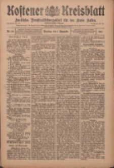 Kostener Kreisblatt: amtliches Ver&ouml;ffentlichungsblatt f&uuml;r den Kreis Kosten 1910.11.01 Jg.45 Nr130