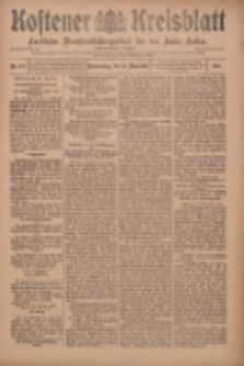 Kostener Kreisblatt: amtliches Veröffentlichungsblatt für den Kreis Kosten 1910.11.17 Jg.45 Nr137
