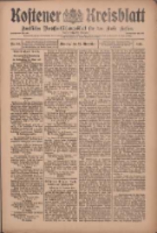 Kostener Kreisblatt: amtliches Veröffentlichungsblatt für den Kreis Kosten 1910.11.22 Jg.45 Nr139