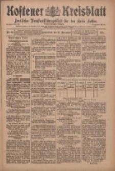 Kostener Kreisblatt: amtliches Veröffentlichungsblatt für den Kreis Kosten 1910.11.26 Jg.45 Nr141