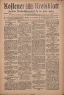 Kostener Kreisblatt: amtliches Ver&ouml;ffentlichungsblatt f&uuml;r den Kreis Kosten 1910.12.13 Jg.45 Nr148
