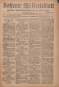Kostener Kreisblatt: amtliches Veröffentlichungsblatt für den Kreis Kosten 1910.12.15 Jg.45 Nr149