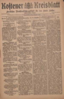 Kostener Kreisblatt: amtliches Ver&ouml;ffentlichungsblatt f&uuml;r den Kreis Kosten 1910.12.22 Jg.45 Nr152
