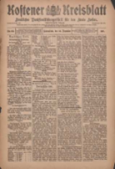 Kostener Kreisblatt: amtliches Veröffentlichungsblatt für den Kreis Kosten 1910.12.24 Jg.45 Nr153