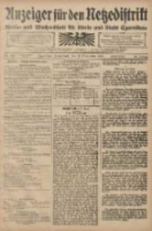 Anzeiger f&uuml;r den Netzedistrikt Kreis- und Wochenblatt f&uuml;r den Kreis und Stadt Czarnikau 1908.11.14 Jg.56 Nr138