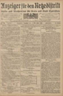 Anzeiger f&uuml;r den Netzedistrikt Kreis- und Wochenblatt f&uuml;r den Kreis und Stadt Czarnikau 1908.11.17 Jg.56 Nr139