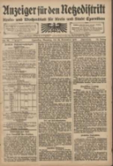 Anzeiger f&uuml;r den Netzedistrikt Kreis- und Wochenblatt f&uuml;r den Kreis und Stadt Czarnikau 1908.11.24 Jg.56 Nr141