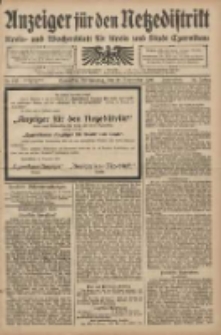 Anzeiger f&uuml;r den Netzedistrikt Kreis- und Wochenblatt f&uuml;r den Kreis und Stadt Czarnikau 1908.11.26 Jg.56 Nr142