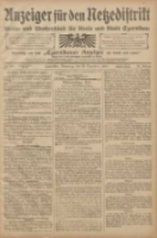 Anzeiger f&uuml;r den Netzedistrikt Kreis- und Wochenblatt f&uuml;r den Kreis und Stadt Czarnikau 1908.12.15 Jg.56 Nr150