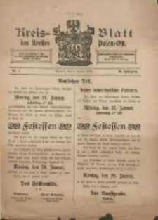 Kreis-Blatt des Kreises Posen-Ost 1913.01.04 Jg.25 Nr1
