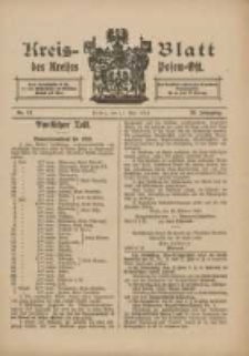 Kreis-Blatt des Kreises Posen-Ost 1913.05.17 Jg.25 Nr21