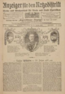 Anzeiger für den Netzedistrikt Kreis- und Wochenblatt für den Kreis und Stadt Czarnikau 1909.01.28 Jg.57 Nr11