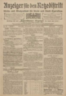 Anzeiger f&uuml;r den Netzedistrikt Kreis- und Wochenblatt f&uuml;r den Kreis und Stadt Czarnikau 1909.02.06 Jg.57 Nr15