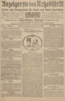 Anzeiger f&uuml;r den Netzedistrikt Kreis- und Wochenblatt f&uuml;r den Kreis und Stadt Czarnikau 1909.02.09 Jg.57 Nr16