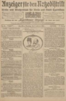 Anzeiger für den Netzedistrikt Kreis- und Wochenblatt für den Kreis und Stadt Czarnikau 1909.02.09 Jg.57 Nr16