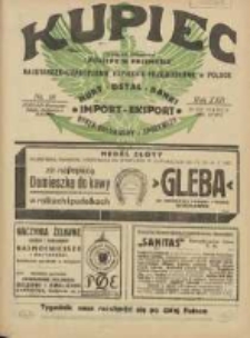Kupiec: najstarsze czasopismo kupiecko - przemysłowe w Polsce 1928.03.10 R.22 Nr10