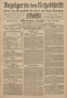 Anzeiger für den Netzedistrikt Kreis- und Wochenblatt für den Kreis und Stadt Czarnikau 1909.02.18 Jg.57 Nr20