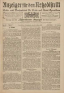Anzeiger f&uuml;r den Netzedistrikt Kreis- und Wochenblatt f&uuml;r den Kreis und Stadt Czarnikau 1909.03.20 Jg.57 Nr33