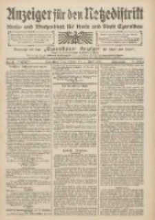 Anzeiger f&uuml;r den Netzedistrikt Kreis- und Wochenblatt f&uuml;r den Kreis und Stadt Czarnikau 1909.04.08 Jg.57 Nr41
