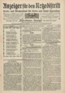 Anzeiger f&uuml;r den Netzedistrikt Kreis- und Wochenblatt f&uuml;r den Kreis und Stadt Czarnikau 1909.04.10 Jg.57 Nr42