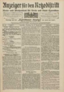 Anzeiger f&uuml;r den Netzedistrikt Kreis- und Wochenblatt f&uuml;r den Kreis und Stadt Czarnikau 1909.04.20 Jg.57 Nr45