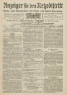 Anzeiger für den Netzedistrikt Kreis- und Wochenblatt für den Kreis und Stadt Czarnikau 1909.04.29 Jg.57 Nr49