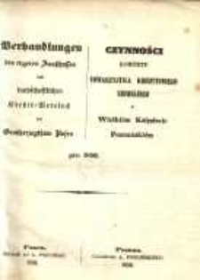 Czynności Komitetu Towarzystwa Kredytowego Ziemskiego w Wielkiem Księstwie Poznańskiem 1856
