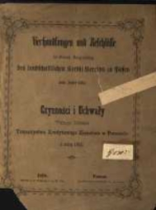 Czynności Komitetu Towarzystwa Kredytowego Ziemskiego w Wielkiem Księstwie Poznańskiem 1864