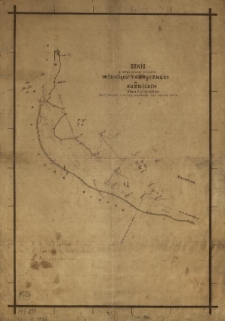 Szkic z oryginalnego projektu wodociągu fabrycznego w Kuźnicach.