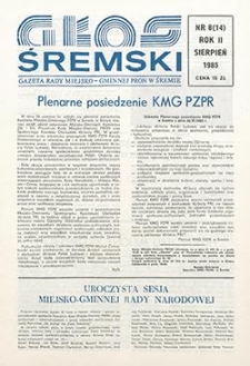 Głos Śremski 1985.08 R.2 Nr8(14)