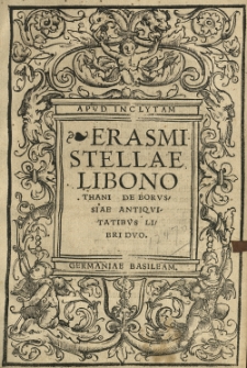 [...] De Borvssiae antiqvitatibvs libri dvo.