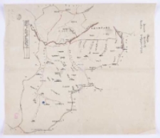 Mapa teren&oacute;w łowieckich państwa zakopiańskiego.