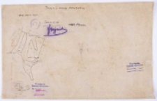 Kopia z mapy katastralnej. Obręb Mała Kępa [oraz] obręb Pławce [...] , [sprawdz.] Pacyński.