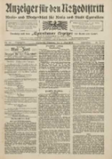 Anzeiger f&uuml;r den Netzedistrikt Kreis- und Wochenblatt f&uuml;r den Kreis und Stadt Czarnikau 1909.05.04 Jg.57 Nr51