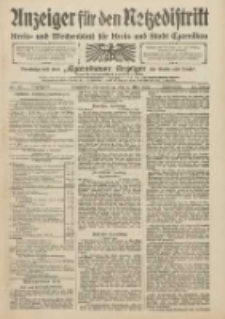 Anzeiger f&uuml;r den Netzedistrikt Kreis- und Wochenblatt f&uuml;r den Kreis und Stadt Czarnikau 1909.05.06 Jg.57 Nr52