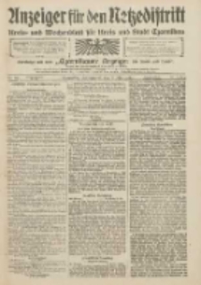 Anzeiger f&uuml;r den Netzedistrikt Kreis- und Wochenblatt f&uuml;r den Kreis und Stadt Czarnikau 1909.05.08 Jg.57 Nr53