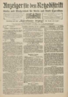 Anzeiger für den Netzedistrikt Kreis- und Wochenblatt für den Kreis und Stadt Czarnikau 1909.05.11 Jg.57 Nr54