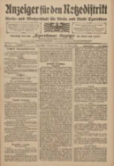 Anzeiger für den Netzedistrikt Kreis- und Wochenblatt für den Kreis und Stadt Czarnikau 1909.05.20 Jg.57 Nr58